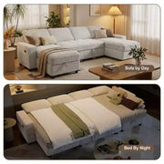 Sofá cama convertible en forma de U de 104" con almacenamiento