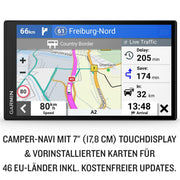 Garmin Camper 795 MT-D EU – Dispositivo de navegación con pantalla para autocaravanas/caravanas, mapas 3D preinstalados de Europa y Sudáfrica, información de tráfico en tiempo real, base de datos de campings, 7 pulgadas (17,8 cm)