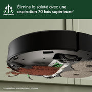 iRobot Roomba Combo 405 Plus Robot + Base AutoWash - Base multifunción - Lavado y secado de mopas - LiDAR Clearview - 75 días de autovaciado - Doble lavado con SmartScrub - Negro