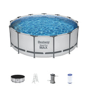 Piscina elevada redonda Bestway Steel Pro MAX con bomba y cobertor