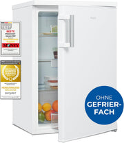 Refrigerador Exquisit sin congelador, 133 litros, frigorífico de una puerta independiente, sentido de apertura de puerta reversible, KS516-V-H-010D blanco