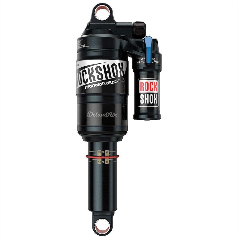 RockShox Monarch Plus RC3 DebonAir, ajuste de rebote medio/compresión media, cuerpo rápido (incluye kit de mantenimiento y bomba de suspensión)