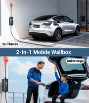 Cargador portátil Wallbox 11kW Tipo 2 400V 6-16A cable de 7m CEE 16A estación de carga EV IP65 con ajuste de tiempo de carga