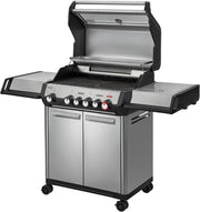 Enders® Gasgrill Monroe Pro 4 SIKR Turbo, 4-Brenner, mit Kocher und Infrarot-Heckbrenner, PanoVision Sichtfenster, Gussrost, Aluguss Grill, 800 °C TURBO ZONE™, SIMPLE CLEAN™, #8362