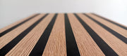 Schildmeyer Cajonera con ruedas Hank 158264, negro mate/aspecto de panel acústico, 40 x 50 x 57 cm