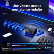 GEEKOM IT15 Mini PC IA, el más potente con Intel Core Ultra 9 285H (15.ª gen.) | 32 GB DDR5 y 2 TB SSD | GPU Intel Arc 140T 99 TOPS | Wi-Fi 7 | Pantalla cuádruple 8K | Windows 11 Pro para IA, gaming y creación