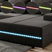 Sofá rinconero Malbun 2025 con iluminación LED