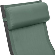 Hespéride - Tumbona plegable Décima - Verde oliva y grafito - Aluminio resistente a la corrosión, 2 posiciones, apilable - Para jardín, piscina, tomar el sol