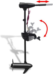 yorten Motor eléctrico para embarcación, 8 velocidades diferentes, mango ajustable P25 55 lbs 91,4 cm