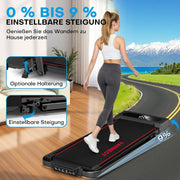 Cinta de correr plegable Walking Pad X390 con inclinación del 9%, 1-12 km/h, pantalla LCD, control por aplicación, pasamanos y mando a distancia