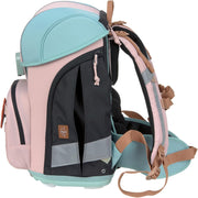 LÄSSIG Set de mochila escolar de 7 piezas para niños/School Set Boxy Unique Negro