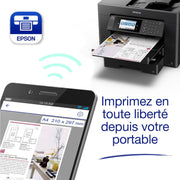 WorkForce WF-7840DTW | Impresora A3+ 4 en 1 - Impresión a doble cara, Escaneado, Copia, Fax - WiFi Direct, Ethernet, PrecisionCore, 25 ppm en negro/12 ppm en color, Móvil, Tintas económicas