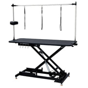Mesa de peluquería canina hidráulica de 60" con altura ajustable