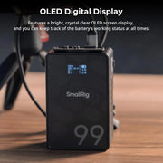 Batería Mini V-Mount VB99 SE 99Wh 6800mAh con carga rápida PD 65W USB-C, D-TAP, doble DC y pantalla OLED