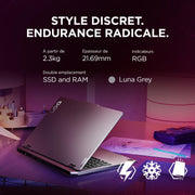 Lenovo LOQ 15AHP10 - Portátil Gaming 15.6'' FHD (AMD Ryzen 7 250, RAM 32GB, SSD 1TB, NVIDIA RTX 5060 8GB, sin Sistema Operativo) Teclado retroiluminado AZERTY Francés - Gris