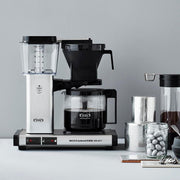 Moccamaster KBG Select, cafetera, cafetera retro, café de filtro, color blanco hueso, 1,25 L