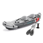 Kayak inflable de vinilo para 2 personas Intex Dakota K2 2025, con remos y bomba – Caja abierta