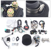 DAOHHFO Motor ATV 125 cc 4 tiempos - Arranque eléctrico - 3 + 1 marcha atrás - Monocilíndrico - Motor refrigerado por aire - Con filtro de aire para ATV Go Kart Dirt Bike