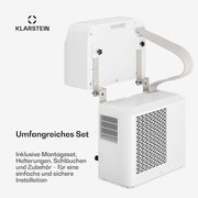 Aire acondicionado portátil Klarstein Chillavan – 5.000 BTU, para habitaciones de hasta 20 m², 3 en 1: aire acondicionado, deshumidificador y ventilador, clase de eficiencia energética A, control por aplicación, ideal para autocaravanas