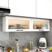 Alacenas de pared para cocina, de madera blanca