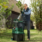 Trituradora de turbina Bosch AXT 25 TC (2500 W; adecuada para madera y residuos de jardín duros; incluye guantes de jardinería; caja colectora integrada de 53 l; en caja de cartón) – Edición