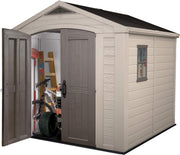KETER Cobertizo de jardín FACTOR 88 - 6,3m2 257 x 255 x 243 cm beige y marrón K209875
