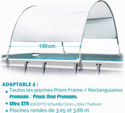 Toldo para piscina elevada Intex