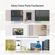 EZVIZ CP7 2K Videoportero Inteligente, Monitor Táctil de 7 Pulgadas, Desbloqueo Remoto, 2 Hilos, Detección Humana, Opción RFID, Audio Bidireccional, Visión Nocturna, Resistente al Agua, WiFi de Doble Banda