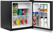 Mininevera SMETA 45L, frigorífico pequeño silencioso, 39dB, nevera para bebidas con termostato de 6 niveles 0-10°C, minibar con puerta reversible para hogar, oficina, camping y dormitorio, negro