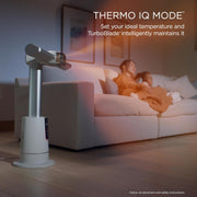 Shark TurboBlade Cool + Heat – Ventilador de torre sin aspas y calefactor 2 en 1 para uso interior personalizable durante todo el año, dormitorio, sala de estar y oficina | Enfriamiento potente + calentamiento rápido de habitaciones, blanco, TH205CO