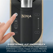 Máquina Ninja SLUSHi para granizados, cócteles helados, frappés, batidos y zumos congelados, sin hielo ni esfuerzo de preparación, tecnología WhisperChill, capacidad de 1,9 L, Stone Gold, FS301EUSTGD