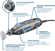 Herramienta rotativa multifunción Dremel 4250, versión exclusiva de Amazon, 175 W, 3 complementos y 35 accesorios + kit SC723 EZ SpeedClic, juego de 100 accesorios para herramienta multifunción