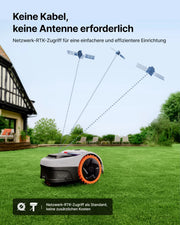 Robot cortacésped Navimow i205 AWD sin cable perimetral con garaje S para 500 m² y pendientes del 45%, NRTK Vision sin RTK