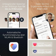 Tensiómetro de brazo BPM Vision 2 en 1 con medición de presión arterial y ECG, sincronización por Wi-Fi y Bluetooth, incluye brazalete