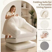 Yaheetech Sofá Cama Plegable 2 en 1 Silla Cama Plegable para Sala de Estar, Dormitorio