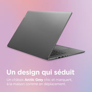 Lenovo IdeaPad 3 17ABA7 - Portátil 17.3'' HD+ (AMD Ryzen 7 5825U, RAM 8GB, SSD 512GB, Gráficos AMD Radeon, Windows 11 Home) Teclado AZERTY Francés - Gris