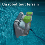 Robot limpiafondos eléctrico DOLPHIN T60 - Limpieza de paredes, para piscinas enterradas de hasta 15 m