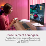 Monitor Dell 32 Plus - S3225QC, 4K UHD (3840x2160), 120Hz, QD OLED, 0.03ms, AMD FreeSync Premium Pro, HDR True Black 400, Dolby Vision, altavoces integrados, 3 USB-C, HDMI, 3 años de garantía
