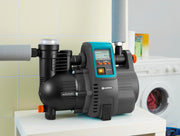 Gardena Comfort Hauswasserautomat 5000/5E LCD: bomba de agua doméstica con pantalla LC, ahorro de energía, caudal de 5000 l/h, motor de 1300 W con interruptor térmico de seguridad, protección contra funcionamiento en seco (1759-20)