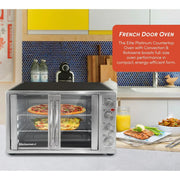 Horno Elite Platinum de doble puerta con rosticero y convección