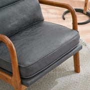 Sillón decorativo tapizado de estilo moderno de mediados de siglo