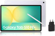 Samsung Galaxy Tab S10 FE+, Tablette Android WIFI 13,1" 128 Go, S Pen inclus, Certification IP68, Plata, Chargeur secteur rapide 25W inclus, Version FR