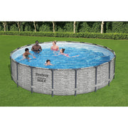 Piscina elevada redonda Bestway Steel Pro MAX con bomba y cobertor