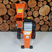 Trituradora de jardín eléctrica Forest Master FM4DDE 2800 W 4 HP para ramas, hojas y madera