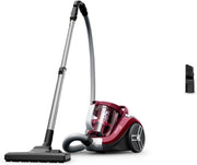 Aspirador sin bolsa Rowenta Compact Power XXL, motor de bajo consumo de 900 W máx., alto nivel de filtración, depósito de polvo XXL de 2,5 L, compacto RO4B23EA, color burdeos
