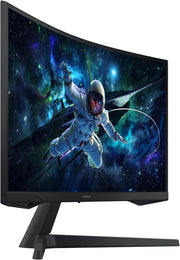 Monitor Samsung Odyssey G55C de 32", 165 Hz, 1 ms, panel VA curvo 1000R, QHD: 2560x1440, 2500:1, HDR10, AMD FreeSync, Auto Source Switch+, soporte ajustable, DisplayPort, HDMI