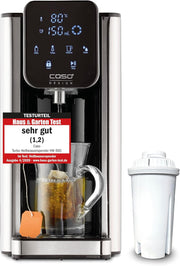 Dispensador de agua caliente CASO HW 660: agua caliente en pocos segundos, ahorra hasta un 50% de energía en comparación con los hervidores de agua, 8 niveles de cantidad, apto para alimentos infantiles, recordatorio de descalcificación integrado
