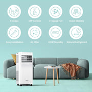 Aire acondicionado portátil Comfee MPPH-09CRN7, 9000 BTU 2,6kW, refrigeración, ventilación y deshumidificación, para habitaciones de hasta 88m³ (33㎡), aire acondicionado portátil con tubo de escape