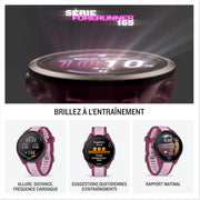 Forerunner 165, Music - Reloj inteligente con GPS para running y pantalla AMOLED – Ciruela/Lila (Reacondicionado)