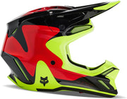 Casco Fox V3 Revise Rojo/Amarillo M